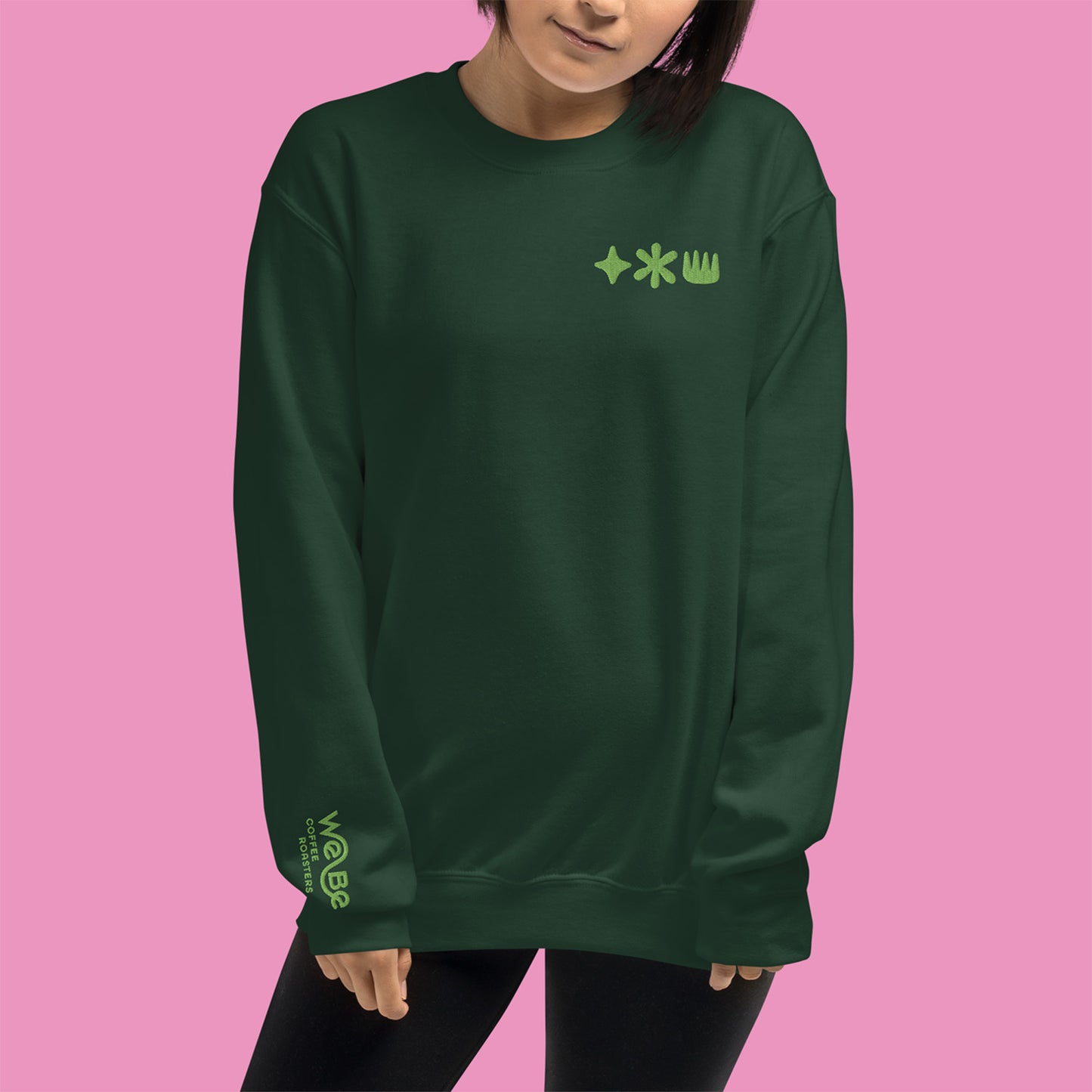 Flavors of Coffee - Green Unisex Sweatshirt