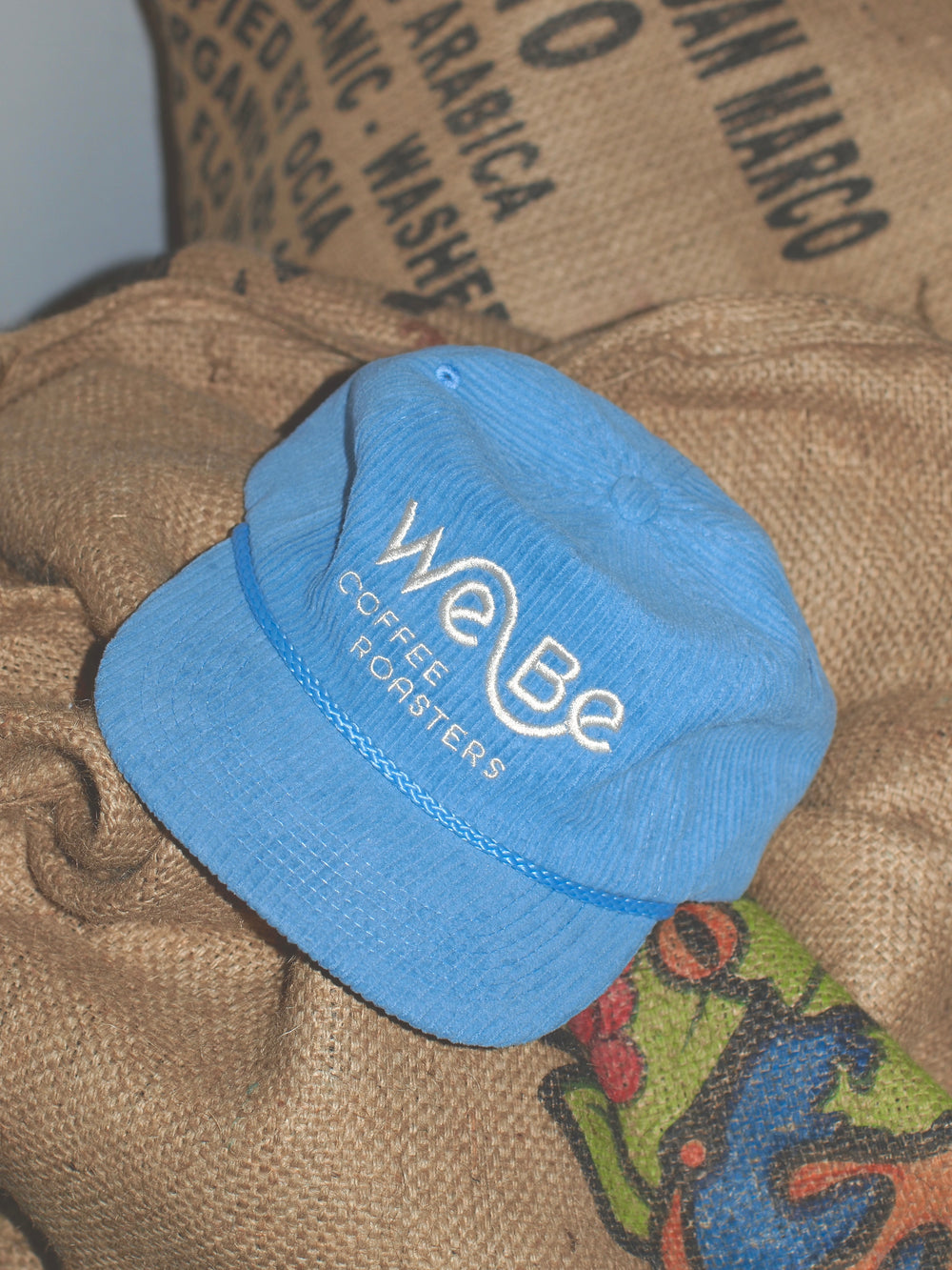 WeBe Blue Corduroy Snap-Back